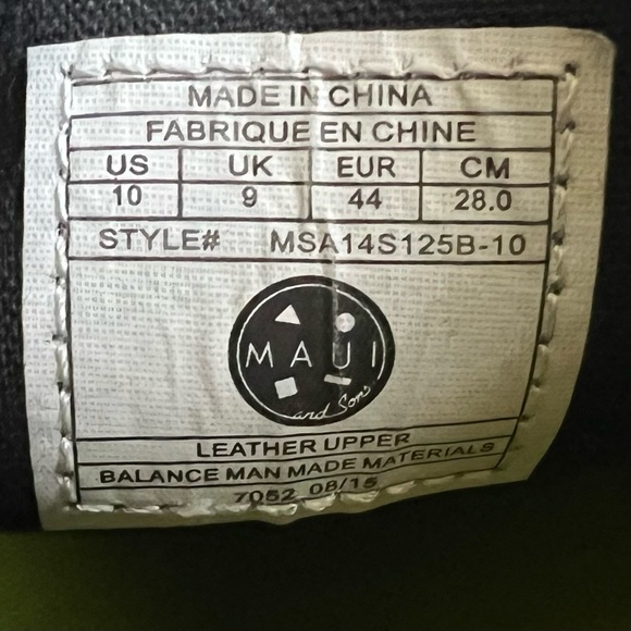 Maui and Sons Sneakers Mens Size 10 Black Suede Leather Low Top Skate Shoes - Picture 11 of 11